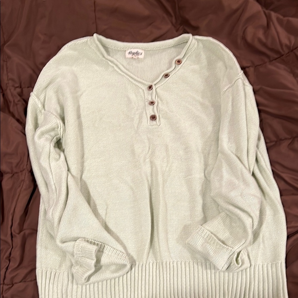 Mystree Women's Mint Green Sweater